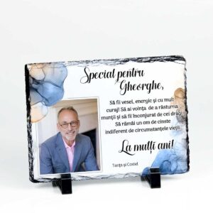 cadou aniversara rama foto personalizata cu poya si mesaj sfantul gheorghe