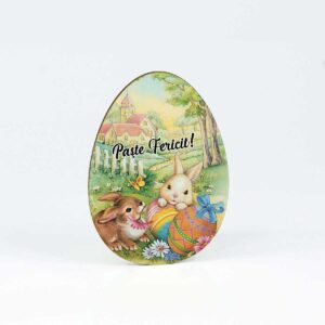 cadou personalizat paste ou lemn cu magnet