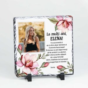 piatra ardezie personalizata la multi ani elena