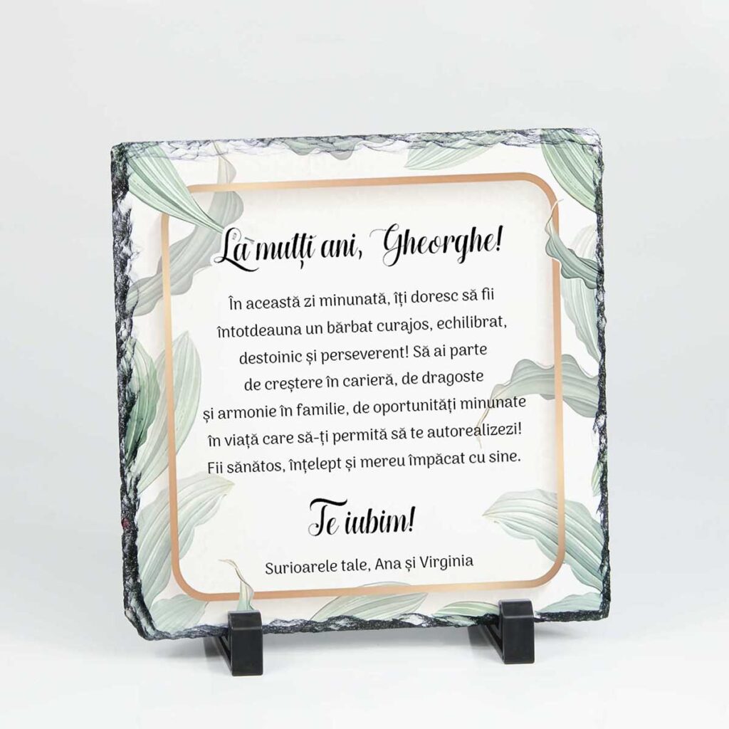 piatra personalizata cadouaniversare nume gheorghe