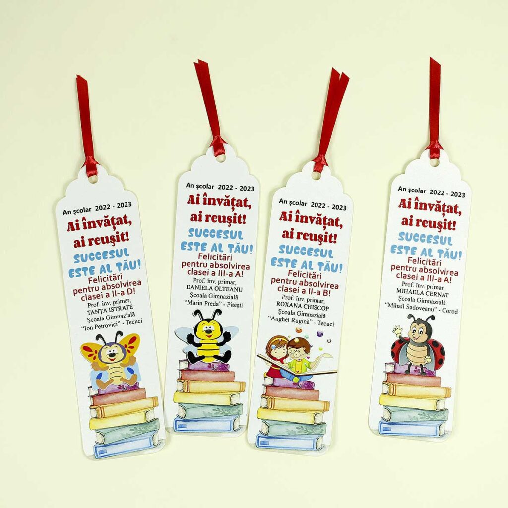 semn de carte cadou personalizat elevi