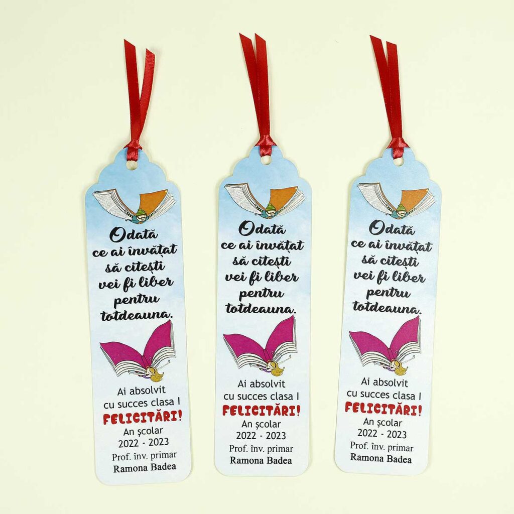semn de carte cadou personalizat elevi clasa 1