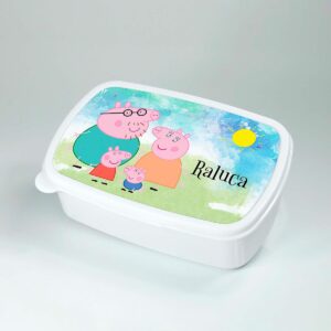 Caserola personalizata cu nume si personaj - Peppa Pig