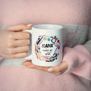 Cana personalizata cu nume Make-up artist