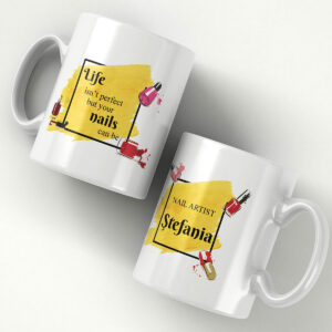 Cana personalizata cu nume - Nails artist