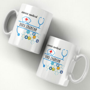 Cana personalizata cu nume - Asistent medical