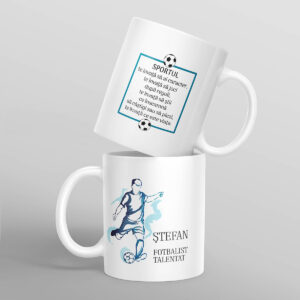 Cana personalizata - Fotbalist talentat