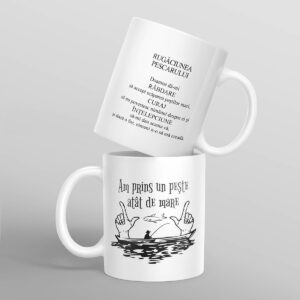 Cana alba personalizata - Rugaciunea pescarului