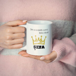 Cana alba personalizata - Şefa