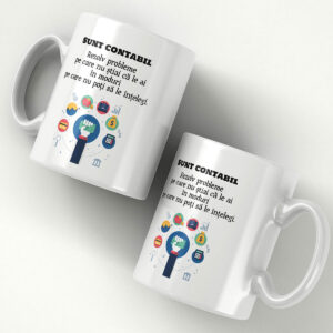 Cana alba personalizata - Contabil