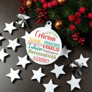 Glob personalizat din plexiglas - Ce este Craciunul?