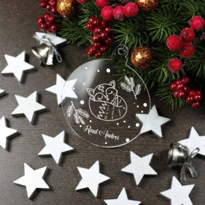Glob din plexiglas personalizat cu nume