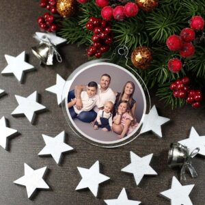 Glob din plexiglas personalizat cu poza