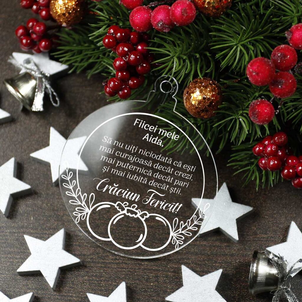 Glob Plexiglas Personalizat - O Amintire Eternă pentru Fiica Ta
