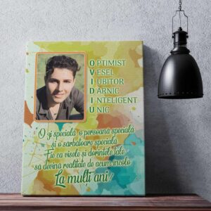 Tablou canvas personalizat pentru Ovidiu
