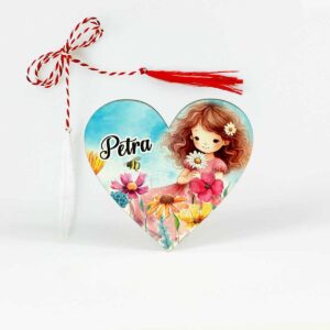Martisor fetite personalizat cu nume