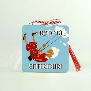 Magnet cu mesaj - martisor Reteta antiriduri