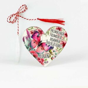 Martisor personalizat educatoare / invatatoare de fluturasi