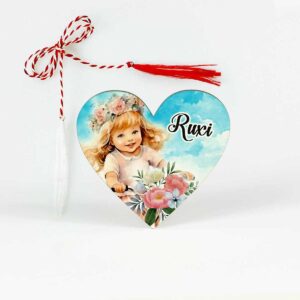 Martisor fetita personalizat cu nume