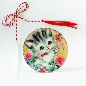 Martisor lemn pisicuta