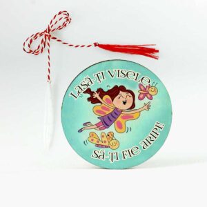 Magnet cu mesaj - martisor Lasa-ti visele sa-ti fie aripi