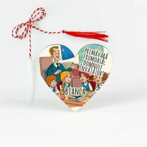 Martisor cu mesaj pentru invatator