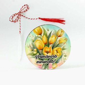 Martisor personalizat - Lalele galbene