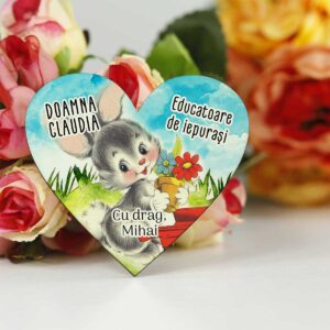 Martisor educatoare/invatatoare de iepurasi