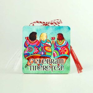 Magnet cu mesaj pentru prietene - martisor