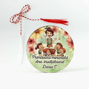 Martisor personalizat invatatoare