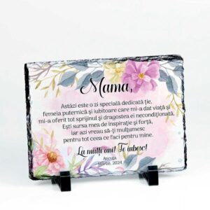 Ardezie personalizata - cadou pentru mama 8 martie