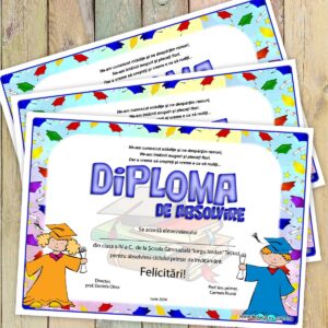 Diploma personalizata absolvire - model 058