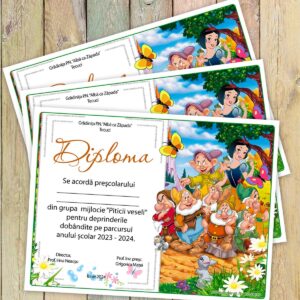 Diploma scolara personalizata - model 037