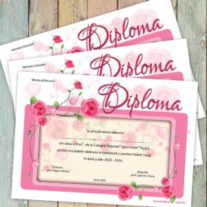 Diploma scolara  - model 001