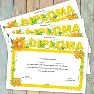 Diploma scolara  - model 002