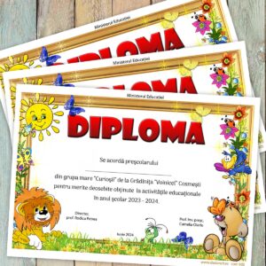 Diploma scolara  - model 005