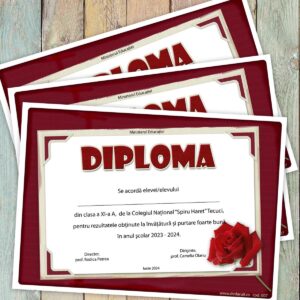Diploma scolara - model 007