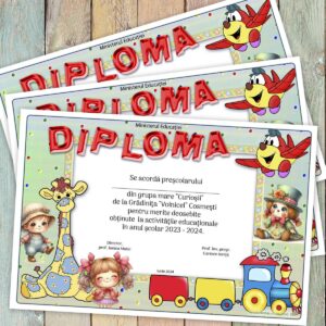 Diploma scolara - model 009