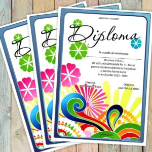 Diploma scolara - model 040