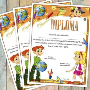 Diploma scolara - model 042