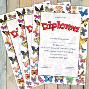 Diploma scolara personalizata - model 023