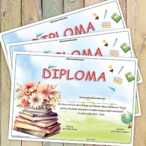Diploma scolara personalizata - model 171