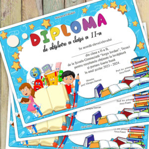 Diploma scolara - clase primare - model 198