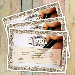Diploma scolara personalizata - model 046