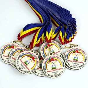 Medalie personalizata cu mascota - clasa ciupercutelor