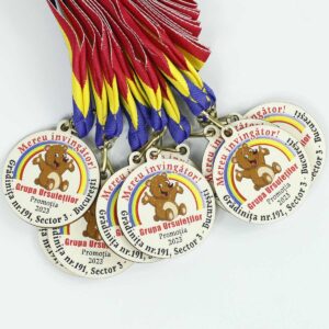 Medalie personalizata cu mascota - clasa ursuletilor