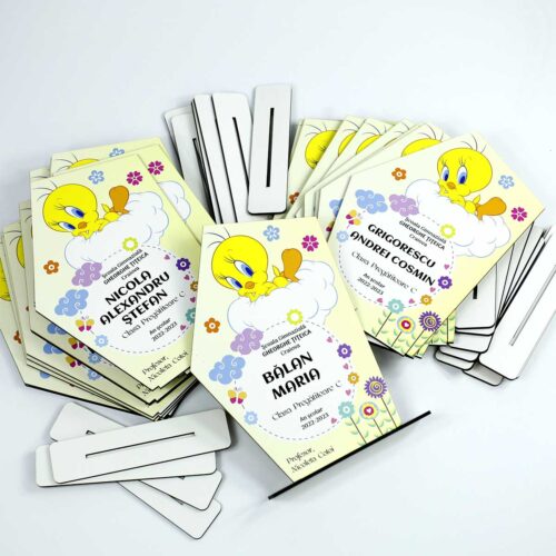 trofee elevi cu mascota clasei tweety