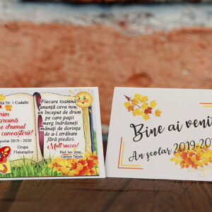 Magnet personalizat pentru elevi - Cadou prima zi de scoala Clasa Fluturasilor