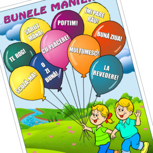 Plansa didactica Bunele maniere - A3