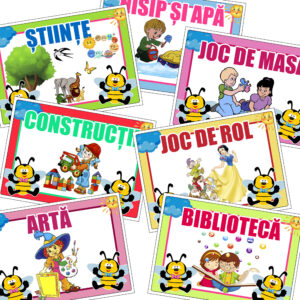 Set planse didactice Centre tematice (format A5 - A4)